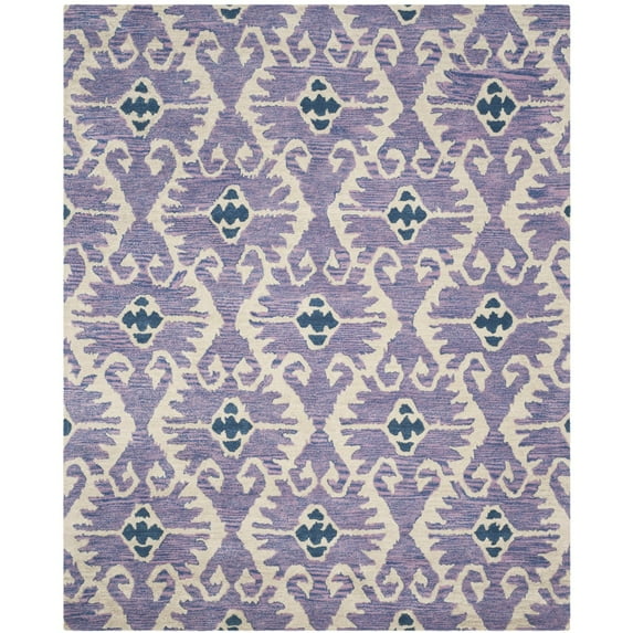 SAFAVIEH Wyndham Dzvonko Southwestern Wool Runner Rug, Lavender/Ivory, 2'3" x 9'