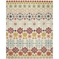 thumbnail image 1 of SAFAVIEH Wyndham Fionntan Abstract Floral Wool Area Rug, Ivory/Multi, 7' x 7' Square, 1 of 10