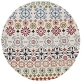thumbnail image 1 of SAFAVIEH Wyndham Fionntan Abstract Floral Wool Area Rug, Ivory/Multi, 8'9" x 8'9" Round, 1 of 5
