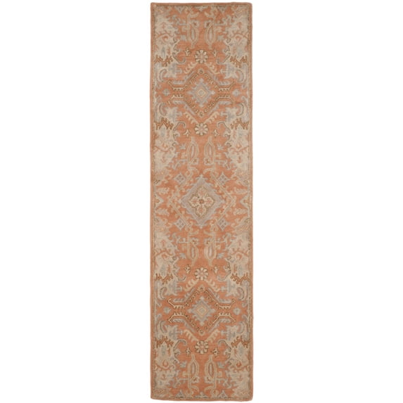 SAFAVIEH Wyndham Jocelyne Traditional Wool Runner Rug, Terracotta, 2'3" x 11'