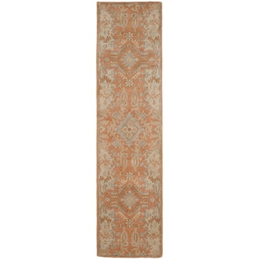 SAFAVIEH Wyndham Jocelyne Traditional Wool Runner Rug, Terracotta, 2'3" x 9'