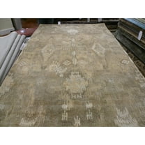 SAFAVIEH Wyndham Kensington Abstract Wool Area Rug, Natural/Multi, 7' x 7' Square