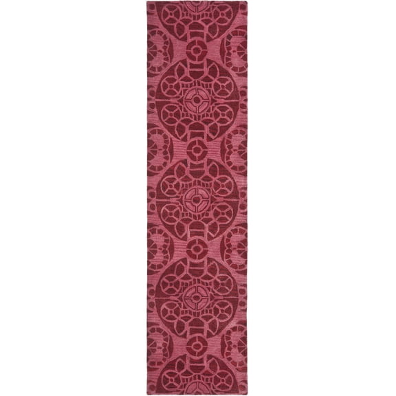 SAFAVIEH Wyndham Louise Medallion Runner Rug, Red, 2'3" x 13'