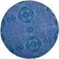 thumbnail image 1 of SAFAVIEH Wyndham Louise Medallion Wool Area Rug, Blue, 7' x 7' Round, 1 of 10