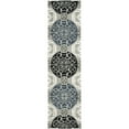 thumbnail image 1 of SAFAVIEH Wyndham Louise Medallion Wool Runner Rug, Grey/Black, 2'3" x 9', 1 of 9