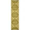 thumbnail image 1 of SAFAVIEH Wyndham Louise Medallion Wool Runner Rug, Honey/Green, 2'3" x 9', 1 of 10