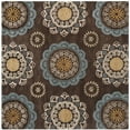 thumbnail image 1 of SAFAVIEH Wyndham Maitland Floral Area Rug, Eggplant/Multi, 7' x 7' Square, 1 of 9