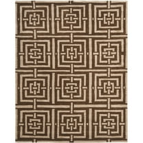 SAFAVIEH Wyndham Major Geometric Wool Area Rug, Brown, 4' x 6'