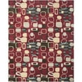 thumbnail image 1 of SAFAVIEH Wyndham Megan Geometric Area Rug, Red/Multi, 7' x 7' Square, 1 of 8