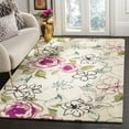 thumbnail image 1 of SAFAVIEH Wyndham Mira Floral Rose Wool Area Rug, Ivory/Multi, 5' x 8', 1 of 7