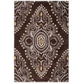 thumbnail image 1 of SAFAVIEH Wyndham Pompeii Damask Wool Area Rug, Brown/Ivory, 4' x 6', 1 of 10