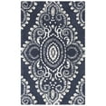 thumbnail image 1 of SAFAVIEH Wyndham Pompeii Damask Wool Area Rug, Dark Grey/Ivory, 3' x 5', 1 of 10