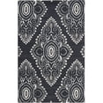 thumbnail image 1 of SAFAVIEH Wyndham Pompeii Damask Wool Area Rug, Dark Grey/Ivory, 6' x 9', 1 of 10