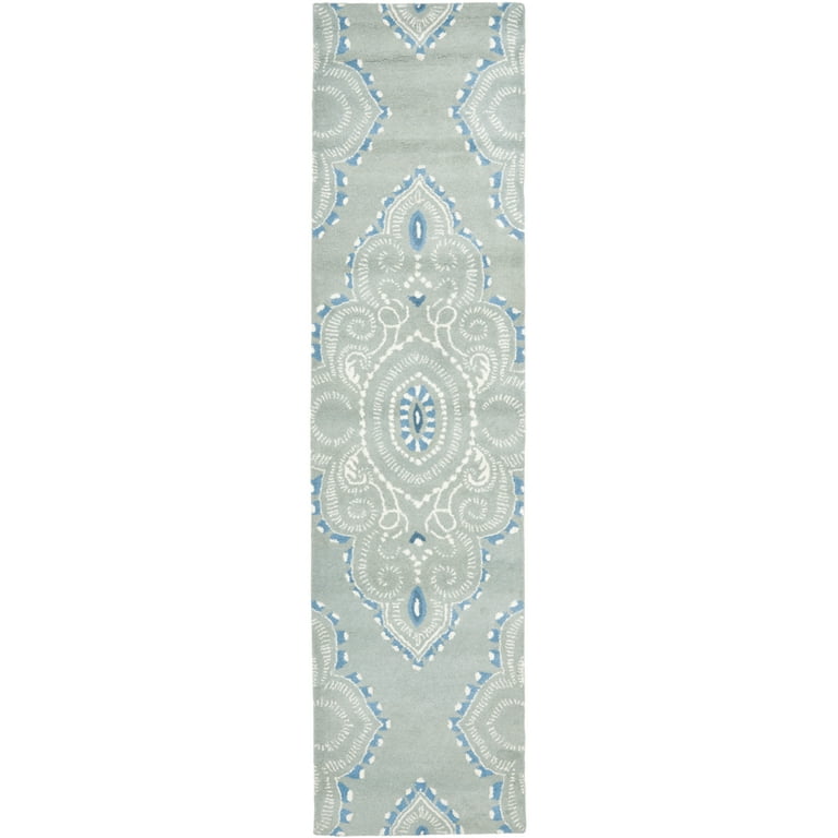 Safavieh Pompey 2 x 7 Dark Gray/Beige Indoor/Outdoor Trellis Runner
