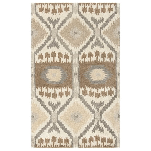 SAFAVIEH Wyndham Skylar Geometric Wool Area Rug, Natural/Multi, 2' x 3'