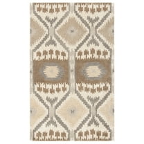 SAFAVIEH Wyndham Skylar Geometric Wool Area Rug, Natural/Multi, 3' x 5'