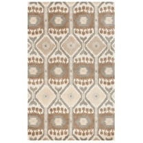 SAFAVIEH Wyndham Skylar Geometric Wool Area Rug, Natural/Multi, 5' x 8'