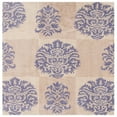 thumbnail image 1 of SAFAVIEH Wyndham Stafford Floral Wool Area Rug, Beige/Lavender, 7' x 7' Square, 1 of 9