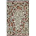 thumbnail image 1 of SAFAVIEH Wyndham Thurstan Floral Geometric Wool Area Rug, Blue/Rust, 2' x 3', 1 of 5