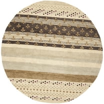 SAFAVIEH Wyndham Willis Floral Area Rug, Ivory/Multi, 7' x 7' Round