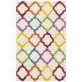 thumbnail image 1 of SAFAVIEH Yadira Geometric Quatrefoil Kids Shag Runner Rug, Ivory/Multi, 2'3" x 5', 1 of 7