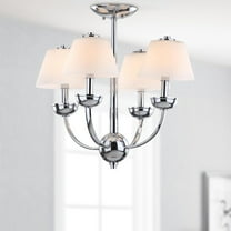 SAFAVIEH Yardley 4-Light Adjustable Chandelier, Chrome