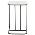 thumbnail image 1 of SAFAVIEH Yenna Modern 23" Accent End Table, White Marble/Black, 1 of 11