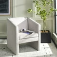 thumbnail image 1 of SAFAVIEH Ylva Modern Style Accent Chair, Light Gray Velvet, 1 of 13