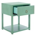 thumbnail image 1 of SAFAVIEH Yudi Solid 1 Drawer 1 Shelf Nightstand, Turquoise, 1 of 7