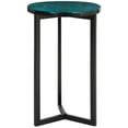 thumbnail image 1 of SAFAVIEH Zaira Contemporary Modern End Table, Blue/Green, 1 of 5