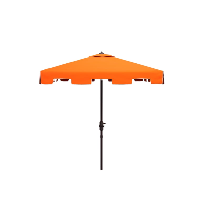 7.5' square patio umbrella Safavieh Zimmerman 7.5-ft. Square Market Umbrella, Orange White