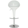 thumbnail image 1 of SAFAVIEH Zorab Round Swivel Mid Back Bar Stool, White, 1 of 6
