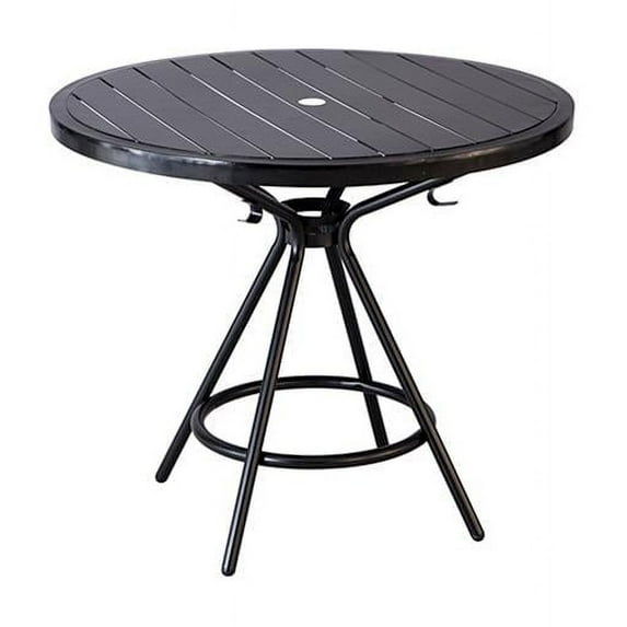 SAFCO Products 29.5 x 36 in. CoGo Steel Round Tables, Black