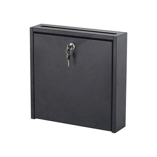 SAFCO Products 4258BL 12 x 12 x 3 in. Wall-Mountable Interoffice Mailbox, Black