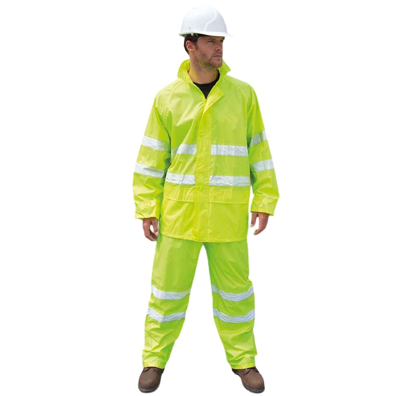 SAFE-GUARD by Result Adult Waterproof Hi-Vis Suit