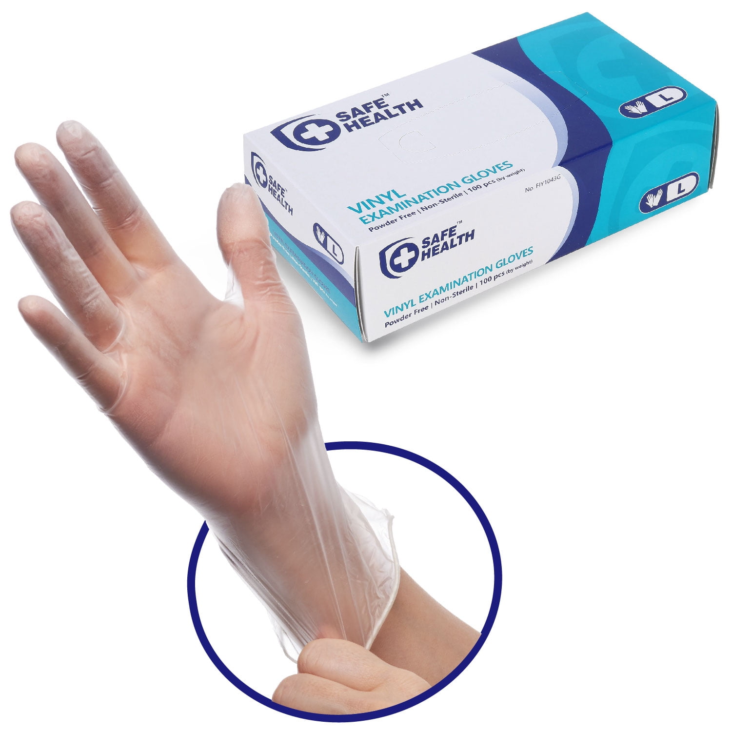 Comfy Package Clear Powder Free Vinyl Disposable Plastic Gloves (100 Small)