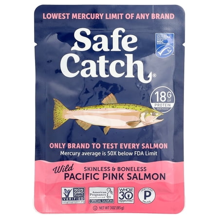 Safe Catch Wild Skinless & Boneless Pacific Pink Salmon 3 oz