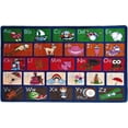 thumbnail image 1 of SAFECASTLE ABC Picture Phonics Alphabet Educational Area Rug for Kids 7'8" x 10'4" Preschool & Classroom Learning Carpet with Upper and Lowercase Letters, Rug for Early Learning, Daycare & Playrooms, 1 of 7