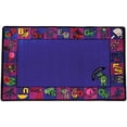 thumbnail image 1 of SAFECASTLE Alphabet Charlie Kids Educational Area Rug – 5'4" x 7'8" – ABC Alphabet Border Classroom Carpet for Playroom, Classroom, Daycare, or Preschool – Durable Machine-Tufted Nylon Rug, 1 of 7