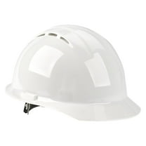 SAFEGEAR Cap Style Hard Hat, Vented, 4 Point Adjustable Ratchet Suspension, Class C, White