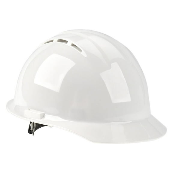 SAFEGEAR Cap Style Hard Hat, Vented, 4 Point Adjustable Ratchet Suspension, Class C, White