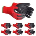 thumbnail image 1 of SAFEGEAR Crinkle Latex Gloves, 6 Pairs, Small, Strong Grip, Cut Resitant, 1 of 4