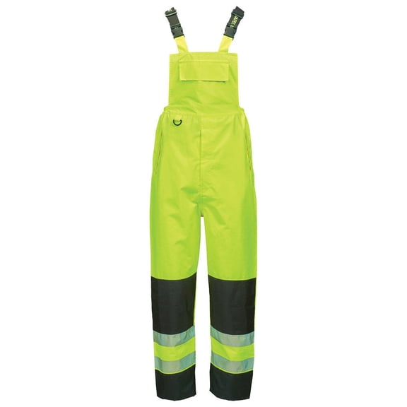 SAFEGEAR Hi‑Vis Rain Pant, ANSI Class E, Waterproof Bib Overalls, X-Large
