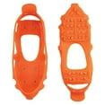 thumbnail image 1 of SAFEGEAR Ice and Snow Traction Cleats - Size Small - High Visibility Orange - Made of Stretchable Rubber & Steel to Maintain Stability on Ice and Snow, 1 of 6