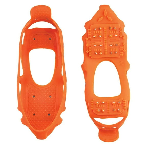 SAFEGEAR Ice and Snow Traction Cleats - Size XL - High Visibility Orange - Made of Stretchable Rubber & Steel to Maintain Stability on Ice and Snow