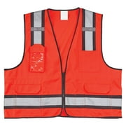 SAFEGEAR L/XL Red High Visibility Safety Vest - Unisex, Polyester - JJ Keller