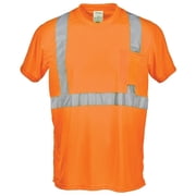 SAFEGEAR Large Orange High Vis T-Shirt - Type R Class 2, CSA Z96-15 Compliant