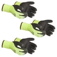 thumbnail image 1 of SAFEGEAR Sandy Latex Palm Terry Lined Gloves, 3 Pairs, Small, Cold Grip, 1 of 4