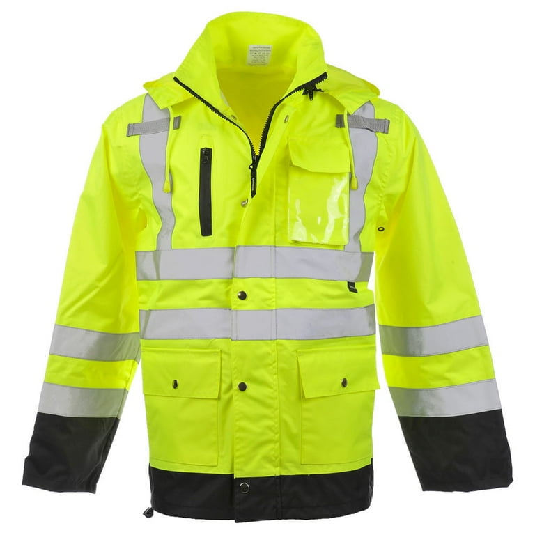 Hi vis cheap rain jacket walmart