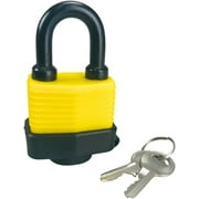 SAFEGUARD 1-1/8 Short Shank Waterproof Laminated Padlock Heavy Duty Outdoor Lock with Rust-Proof Protection and Weatherproof Cover for Maximum Security